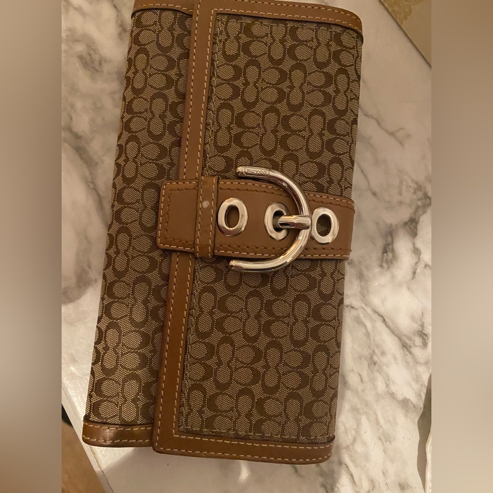 Brown coach wallet